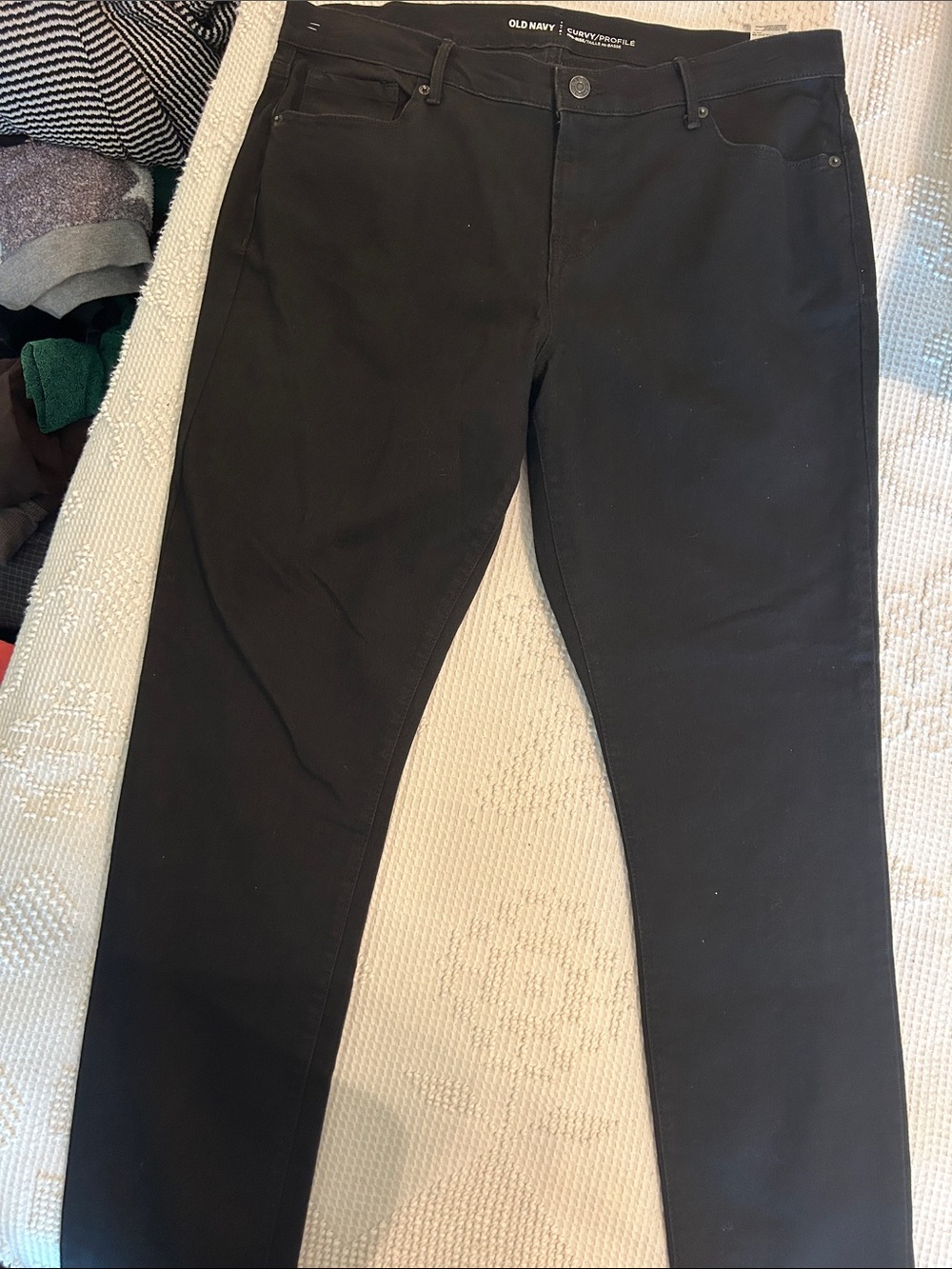 Old Navy Black Slim Straight Jeans